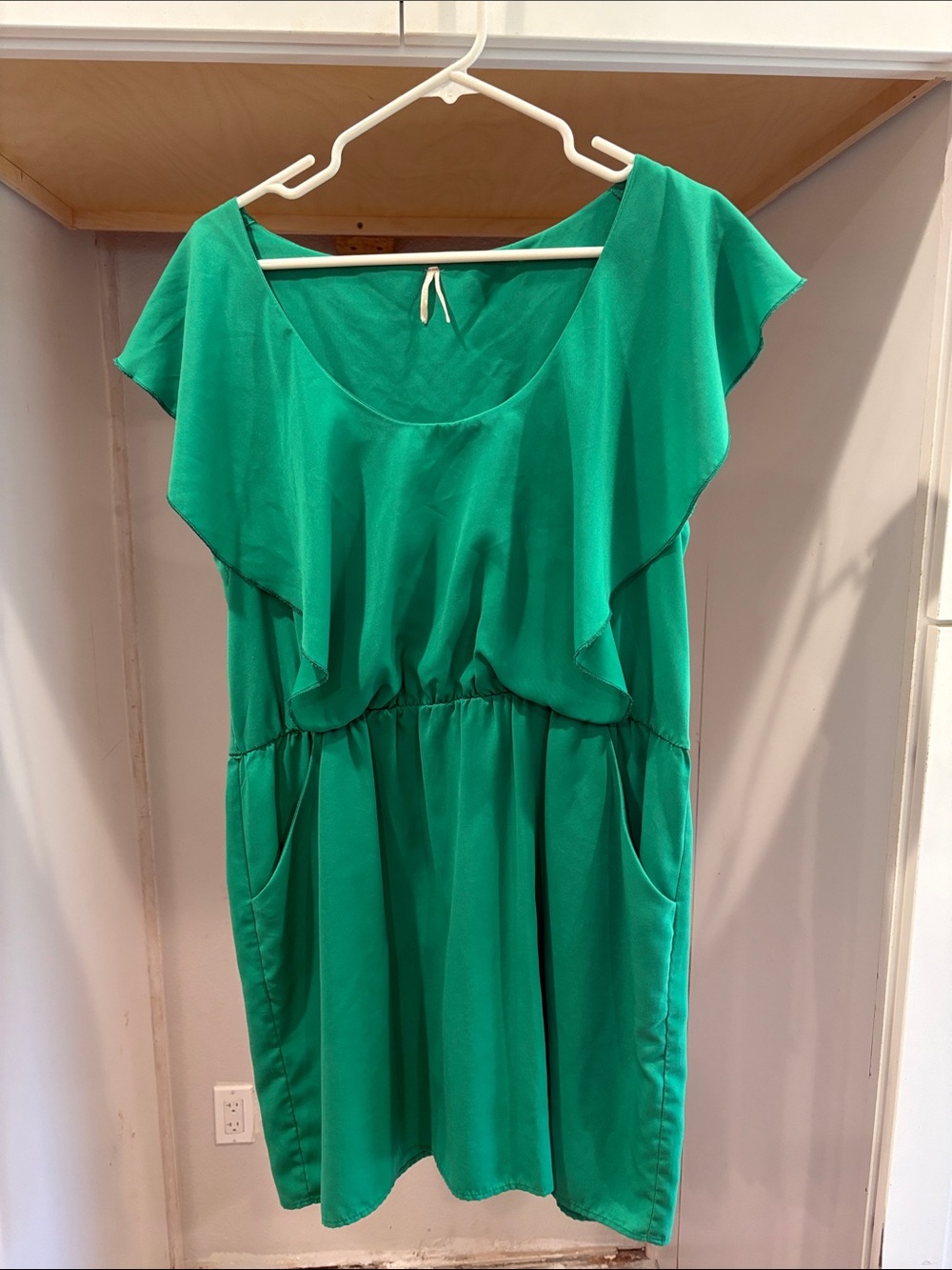 Green midi dress